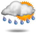 Forecast:  Mostly cloudy and cooler. Precipitation possible within 12 hours, possibly heavy at times. Windy. 